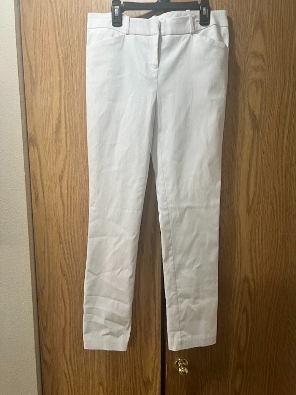 Women's Dressy Capri/Ankle Pant - White - Size 4 Worthington